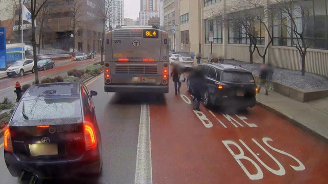 MBTA bus lane 