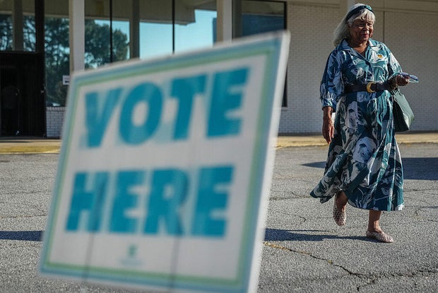 Residents Cast Ballots On First Day Of Early Voting In Georgia