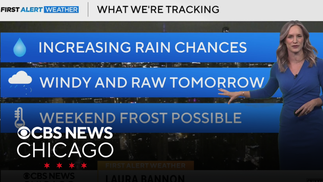 Cooler with showers on Thursday in Chicago