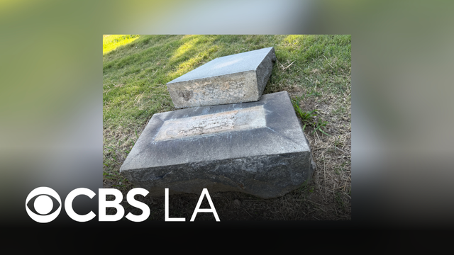 Toppled headstone pins 6-year-old boy to the ground at Altadena cemetery