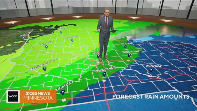 Rain moves through Minnesota Thursday, with up to a half inch in the southeast | Oct. 15, 2026