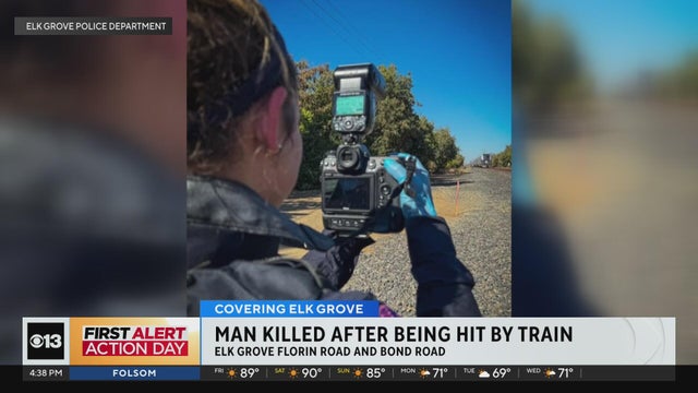 Man hit and killed by train in Elk Grove