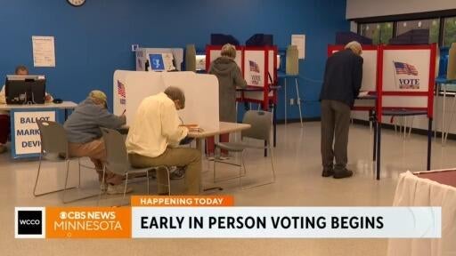 Early in-person voting begins in Minnesota