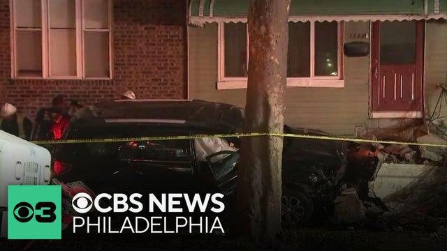 Car slams into West Philadelphia home
