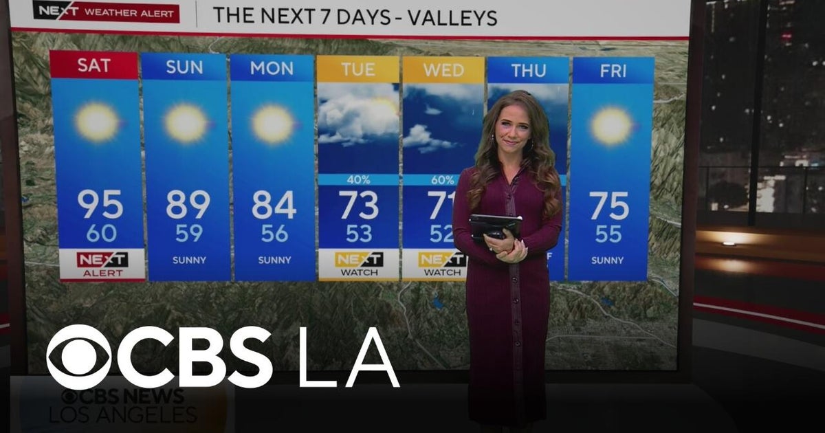 Chloe Carlson's 6 a.m. Forecast | NEXT Weather - CBS Los Angeles