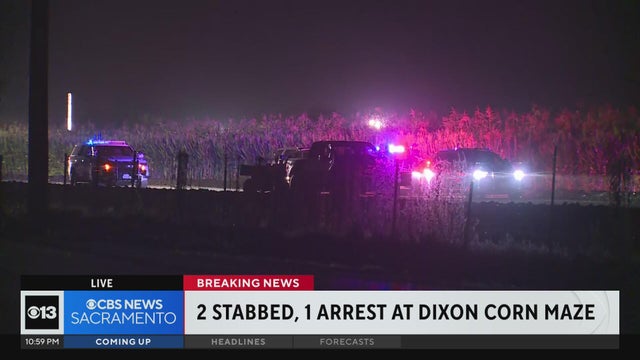 Arrest made after 2 stabbed at Dixon corn maze