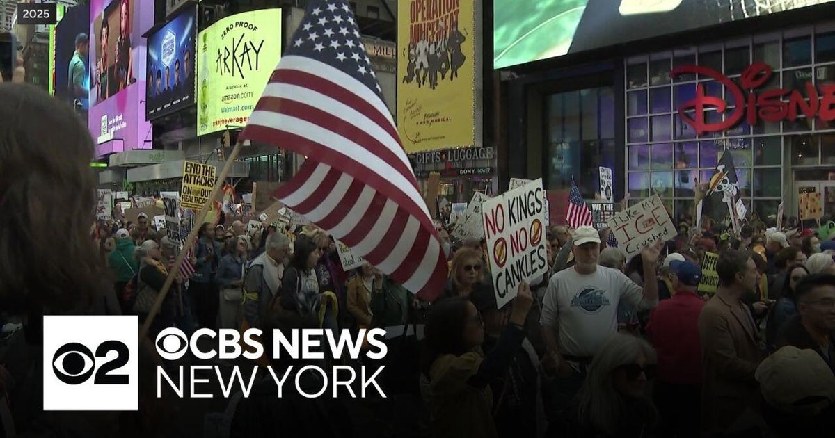 No Kings rallies set for NYC area Saturday - CBS New York