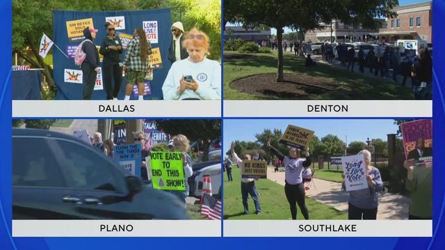 Hundreds join &ldquo;No Kings&rdquo; protests across North Texas