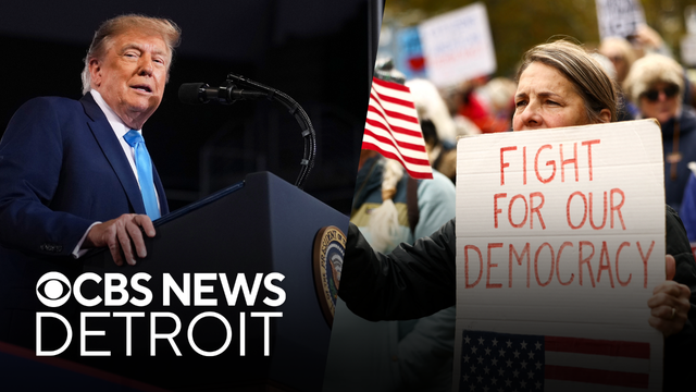 Trump stumps for Republicans in Kentucky amid &ldquo;No Kings&rdquo; rallies across U.S.