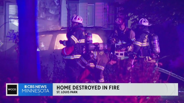 House destroyed in St. Louis Park fire; no injuries