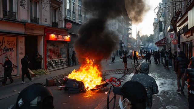 New Protest And Clashes With The Police In Paris 