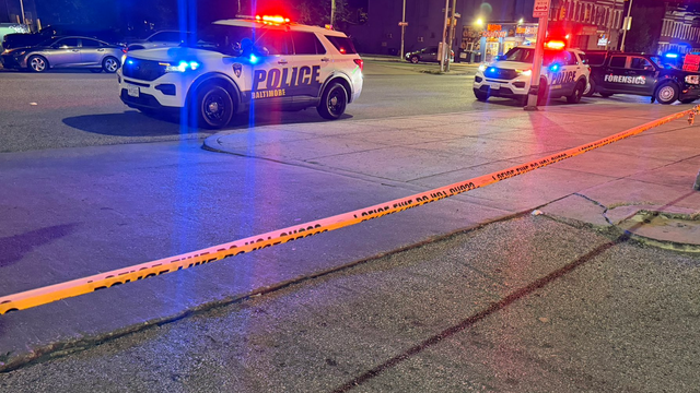 Generic police lights and crime scene tape 