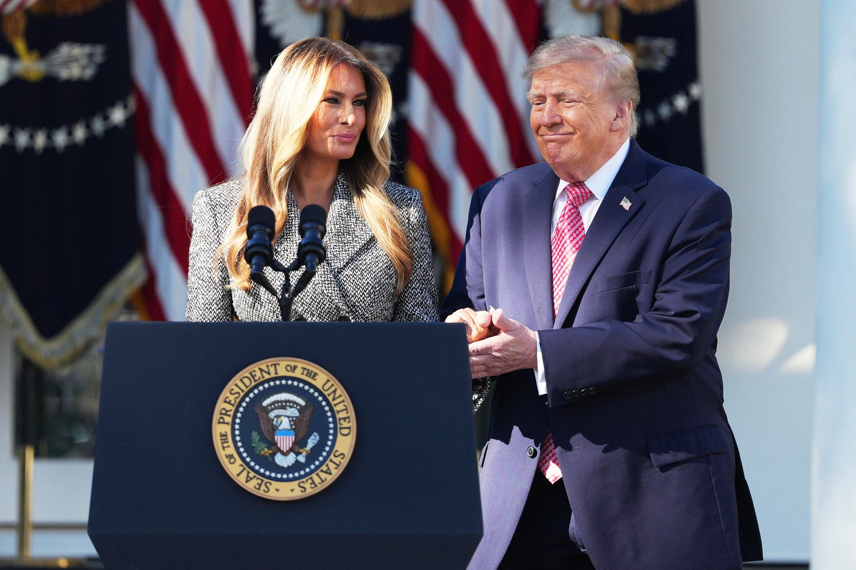 President Donald Trump and first lady Melania Trump
