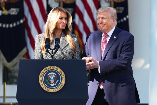 President Donald Trump and first lady Melania Trump