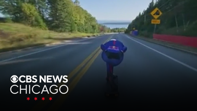 Canadian skateboarder sets new world record for speeding down hill