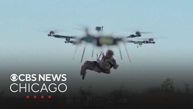 Wounded Ukrainian soldier evacuated from battlefield by drone