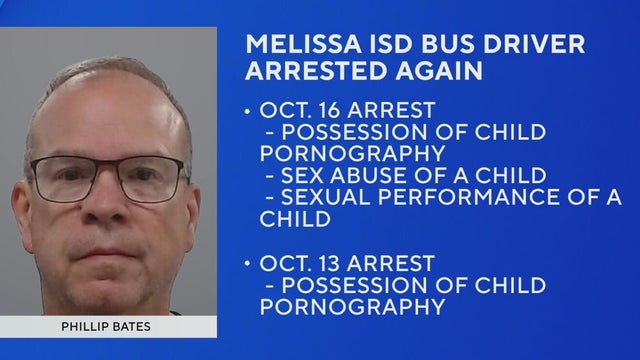 Melissa ISD bus driver arrested for second time in a week for alleged child sex crimes