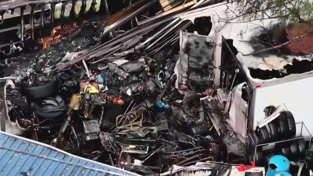 Pets survive massive mobile home fire in West Little River