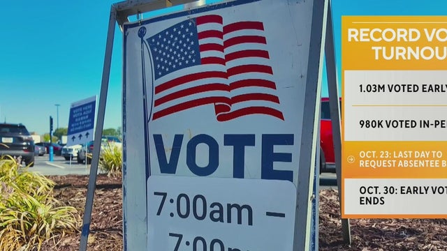 Georgia voting tops 1 million as Trump, Obama and Harris plan visits