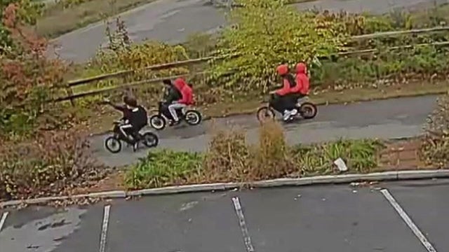 Man says teens on e-bikes assaulted walkers on Methuen rail trail Police are looking to identify a group of e-bike riders after a man says he and other walkers were assaulted on a Methuen, Massachusetts, rail trail.