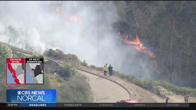 Fire breaks out in hills near UC Berkeley campus, 35 years after Oakland Hills firestorm