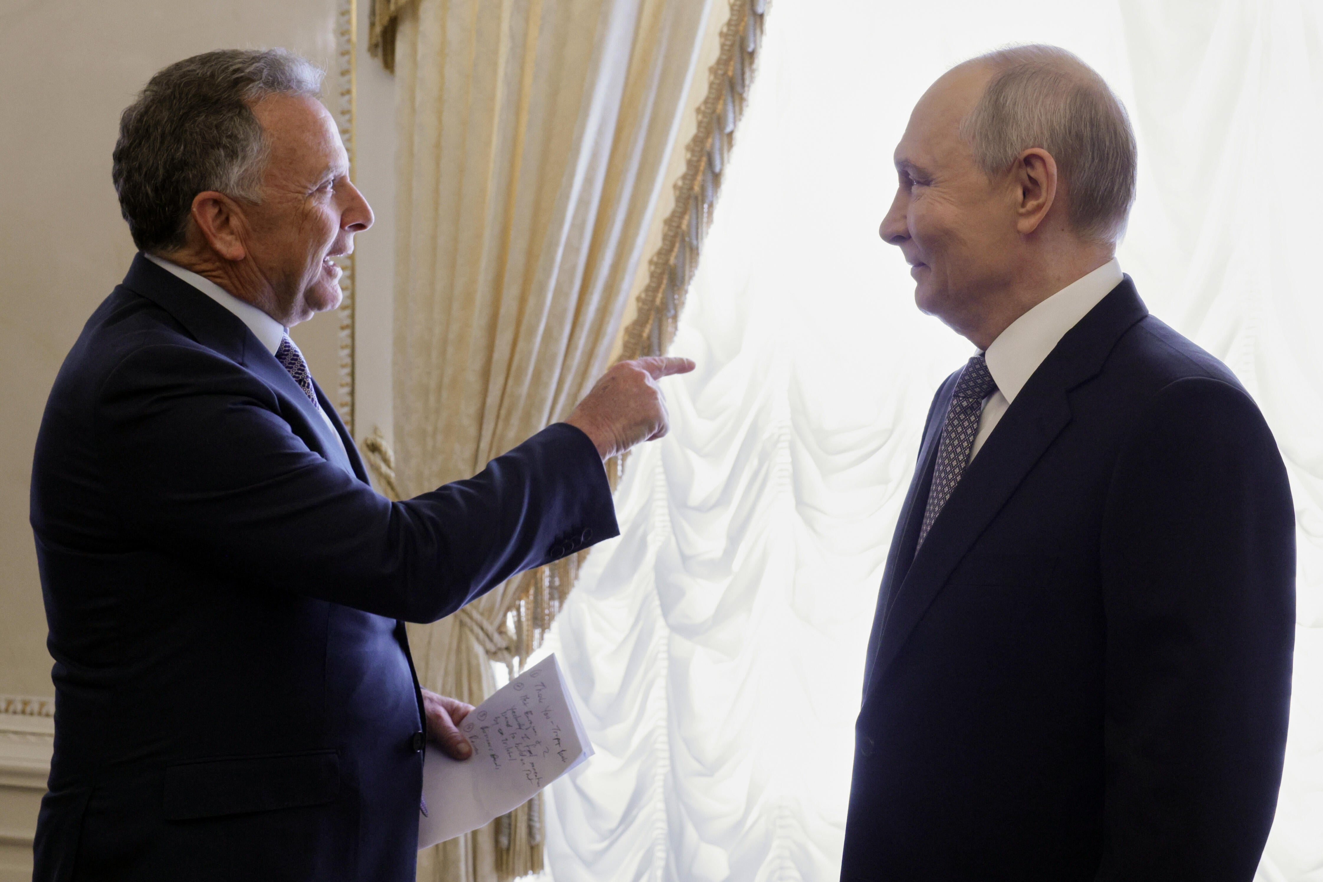 Witkoff blasted for calling Putin a "humanitarian"