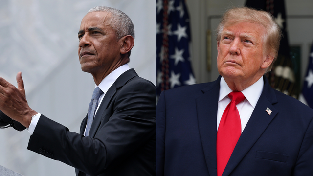Barack Obama - Donald Trump 