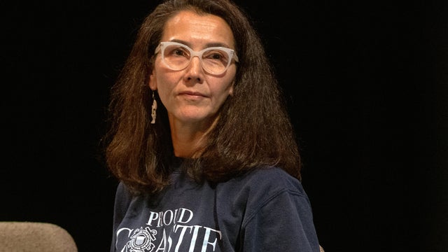 Alaska Democratic Senate candidate Mary Peltola during the 2026 Alaska Fisheries Debate with Sen. Dan Sullivan in Kodiak, Alaska, on Saturday, Sept. 12, 2026. 