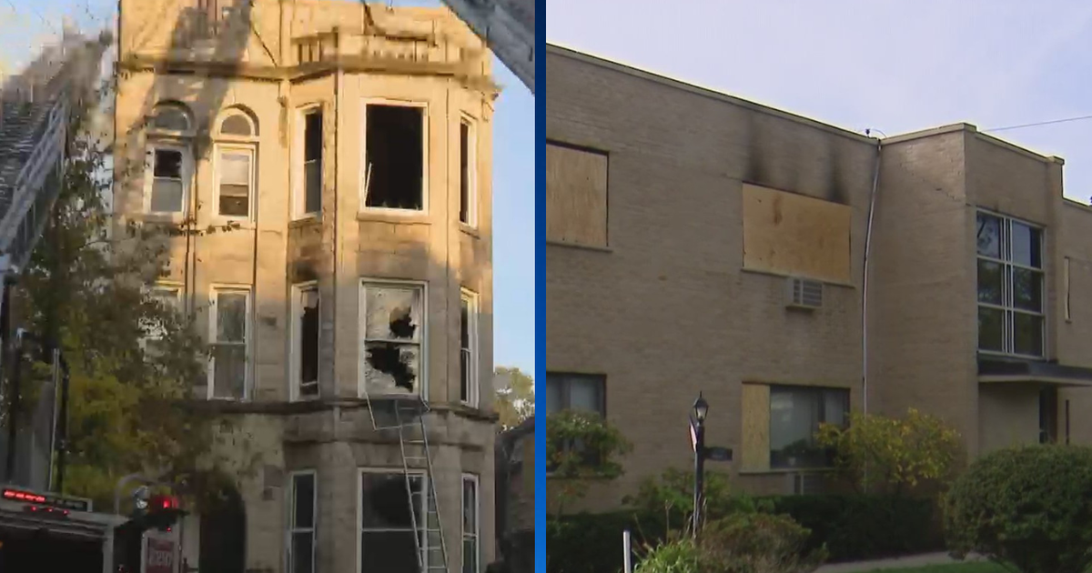 Multiple residents displaced after 2 Chicago area apartment fires - CBS ...