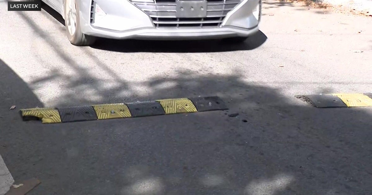 Brooklyn man installs DIY speed bumps to slow traffic on his street ...