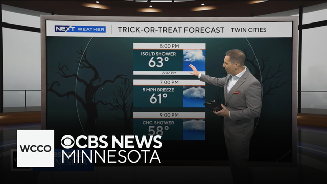 Minnesota weather on Halloween: Low 60s, evening in the 50s, a few morning showers | Oct. 27, 2026