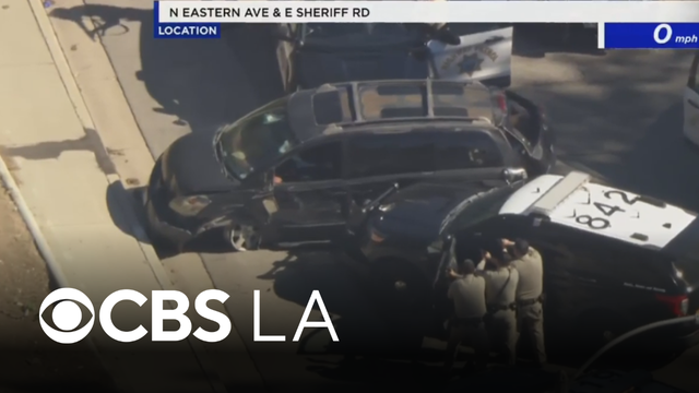 East Los Angeles pursuit reaches dramatic conclusion