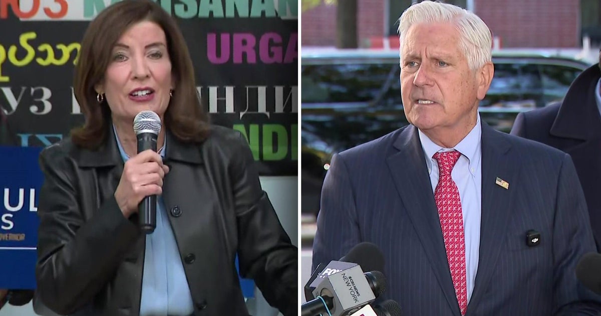 New York gubernatorial candidates Gov. Kathy Hochul, Bruce Blakeman campaign with 1 week left before Election Day