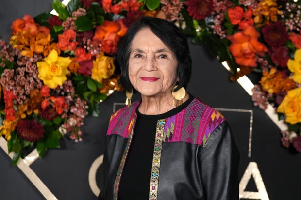 Dolores Huerta attends La Cena Los Angeles: Celebration of Latino Culture on Feb. 21, 2025, in Hollywood, California. 