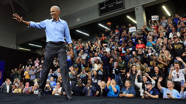 Barack Obama Campaigns With Michigan Democrats Ahead Of Midterm Elections 