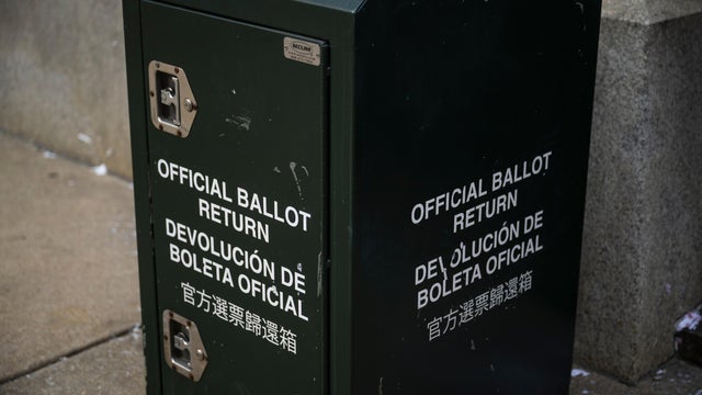 Official ballot return box in Philadelphia 