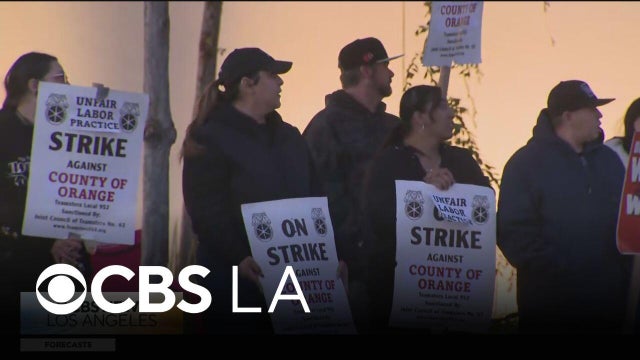 Orange County waste and public works employees are back on strike