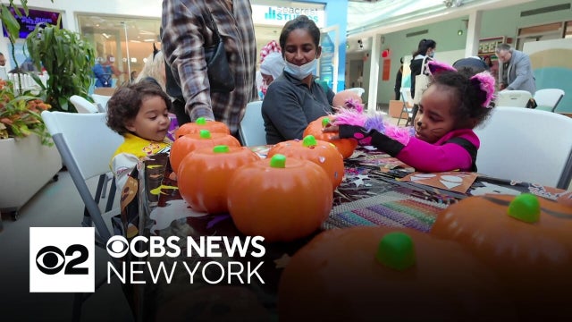 Young patients at Cohen Children's Hospital celebrate Halloween