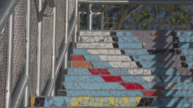 Ribbon cut on Stanton Heights public steps