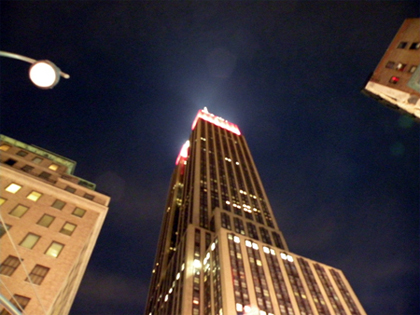 The Empire State Building is seen from 5th Avenue - New York, NY - Oct 10, 2009 - Photo: Evan Bindelglass / WCBS 880