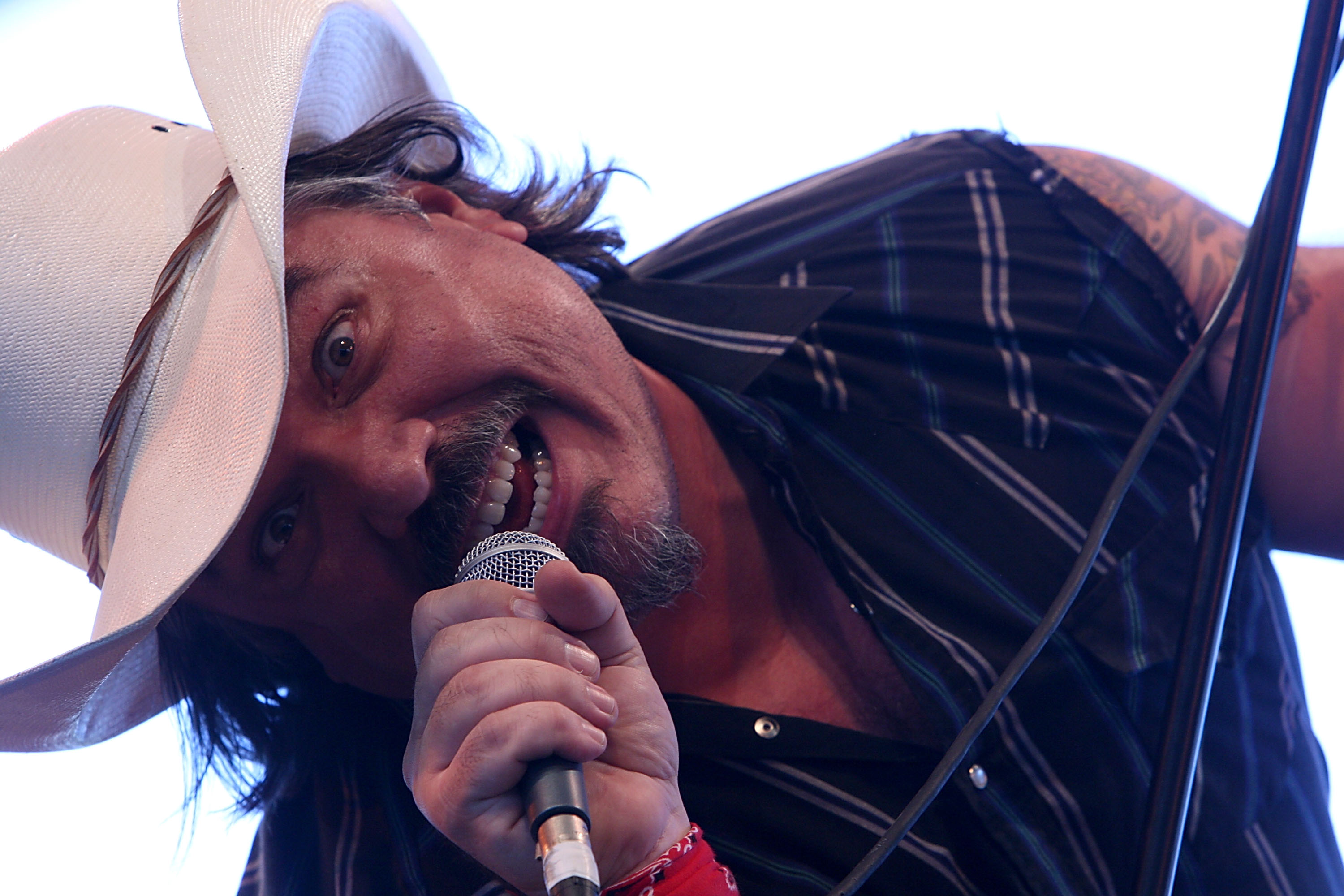 W. Earl Brown performing at Stagecoach with the Sacred Cowboys in 2009