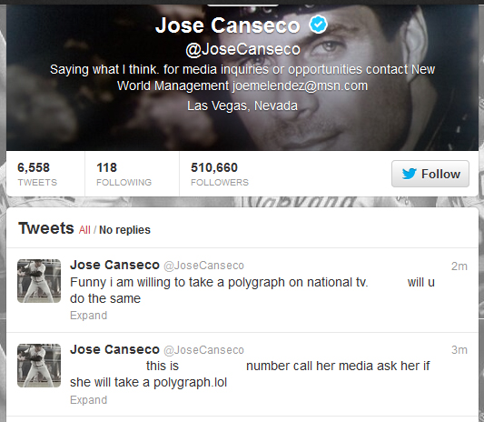Canseco Twitter 1