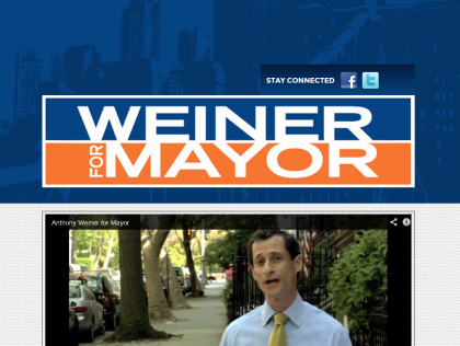 Weiner For Mayor Website