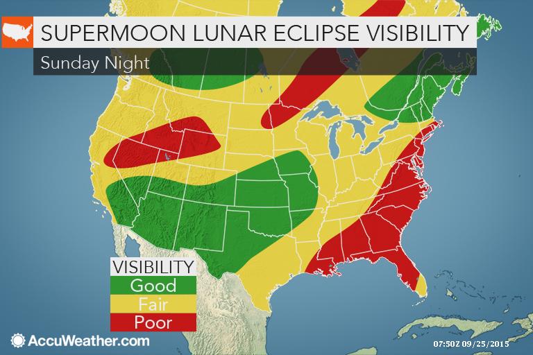 Supermoon Lunar Eclipse Visibility