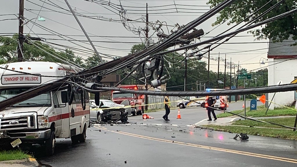 12 Hurt When Car Hits Bus Carrying Senior Citizens In Hillside, N.J
