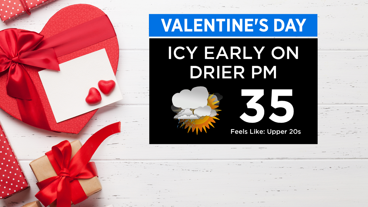 New York Weather Valentine's Day Gets Off To Icy Start, Wintry