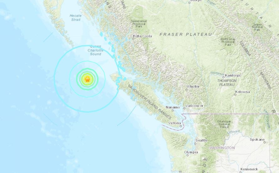 Magnitude 6.3 Earthquake Hits Off The Coast Of British Columbia - CBS ...