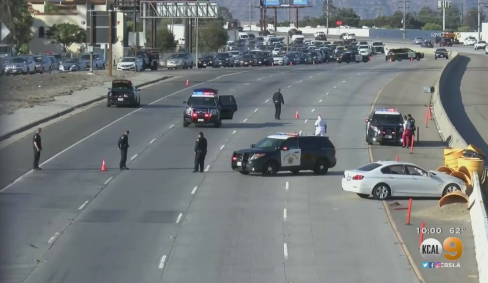 CarToCar Shooting On 605 Freeway Near Lower Azusa Road Causes Crash