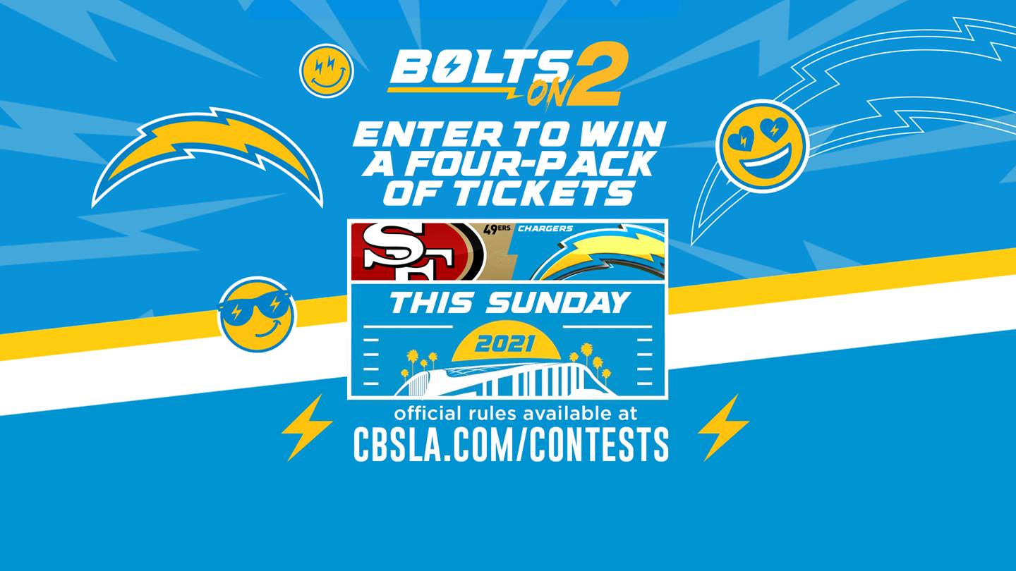 Chargers vs 49ers Ticket Giveaway CBS Los Angeles