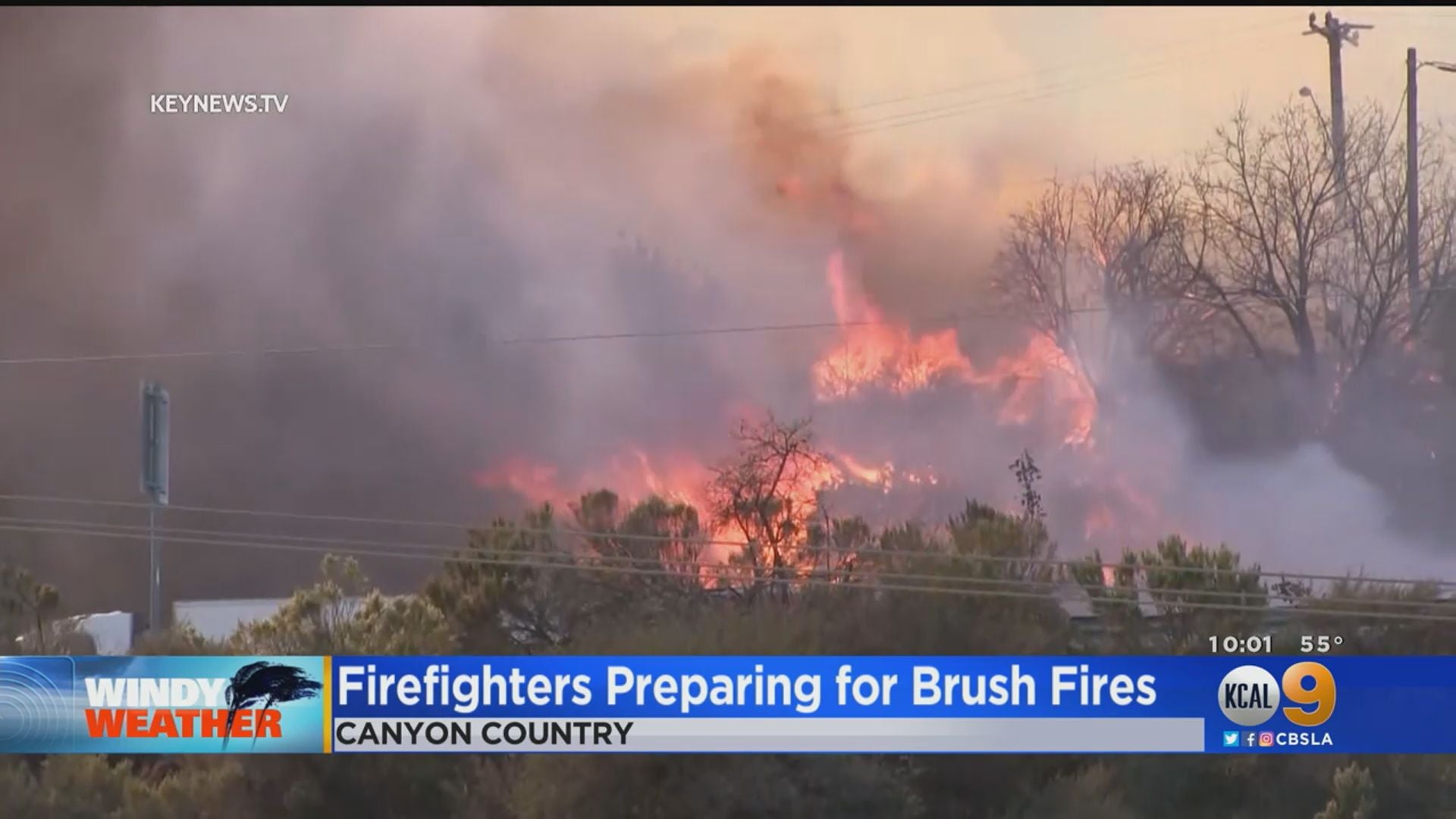 Santa Clarita Valley On Alert For Fire Danger Due To Strong Winds